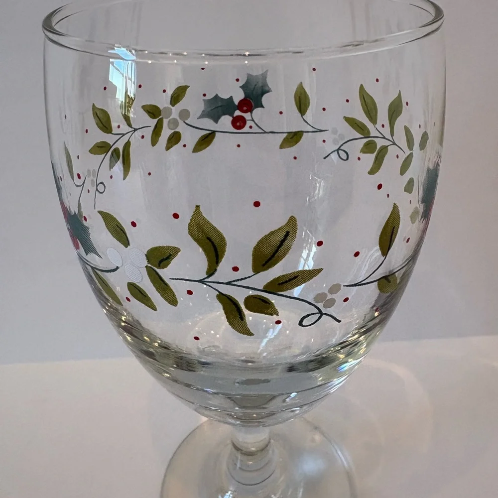 Pfaltzgraff Winterberry 16 oz.Iced Tea Glass Water Goblet Discontinued 5423294